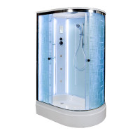 Душевая кабина DTO EM 2712 L LED с гидромассажем (120x80)