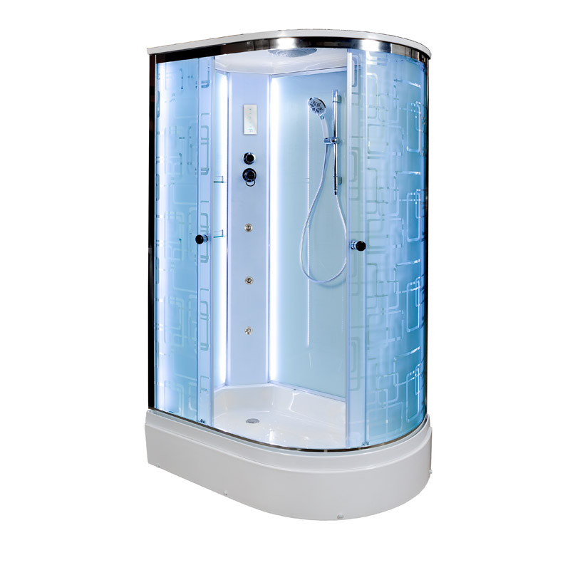 Душевая кабина DTO EM 2712 L LED с гидромассажем (120x80)