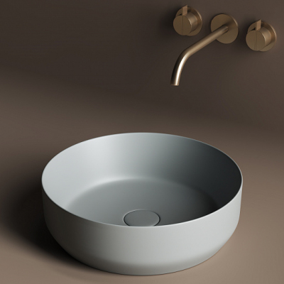 Умывальник CERAMICANOVA Element чаша накладная круглая (цвет Антрацит Матовый) CN6022MH