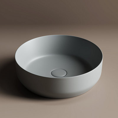 Умывальник CERAMICANOVA Element чаша накладная круглая (цвет Антрацит Матовый) CN6022MH