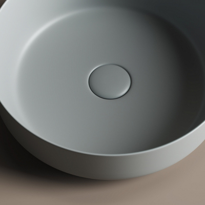 Умывальник CERAMICANOVA Element чаша накладная круглая (цвет Антрацит Матовый) CN6022MH