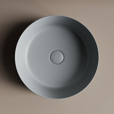 Умывальник CERAMICANOVA Element чаша накладная круглая (цвет Антрацит Матовый) CN6022MH