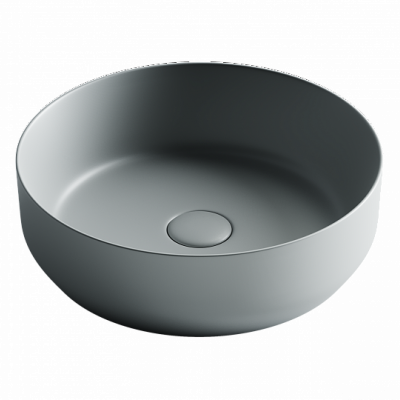 Умывальник CERAMICANOVA Element чаша накладная круглая (цвет Антрацит Матовый) CN6022MH