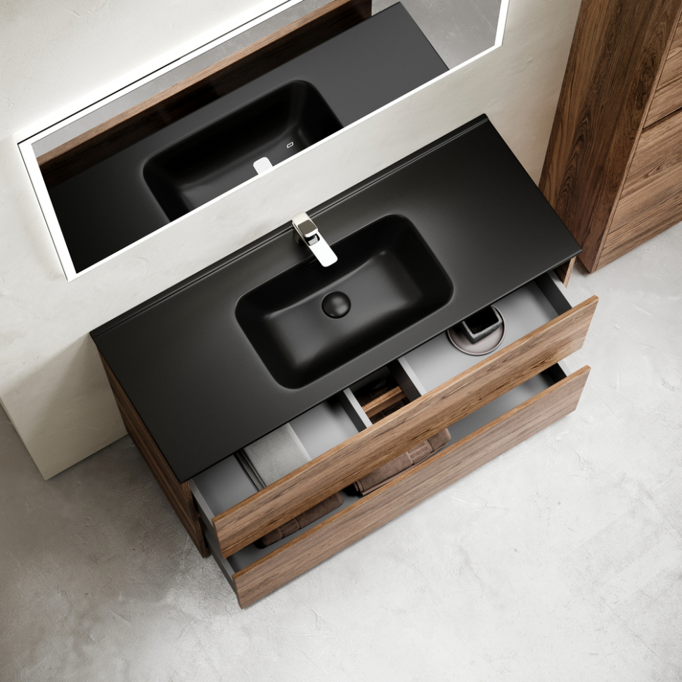 Тумба напольная под раковину SANCOS Libra Floor, дуб чарльстон 1190х450х840 мм, LB120F-1ECH