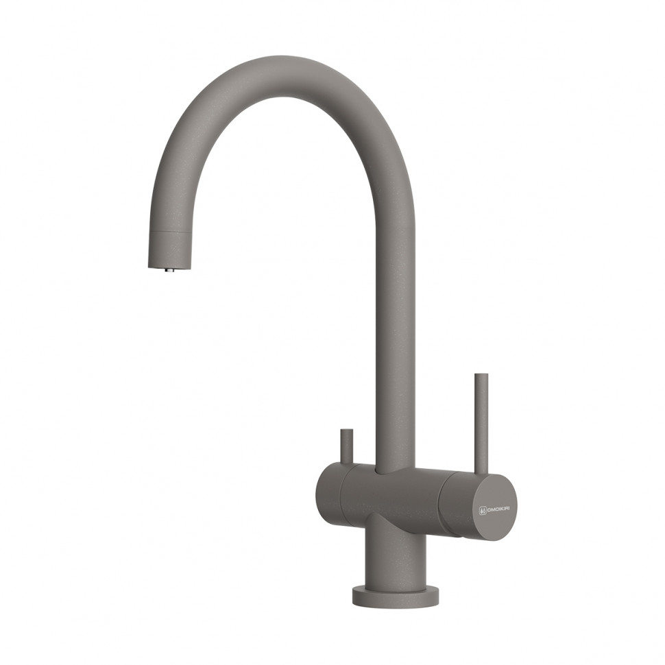 Смеситель для кухни Omoikiri Yamada-P-GR латунь/leningrad grey, 4974261