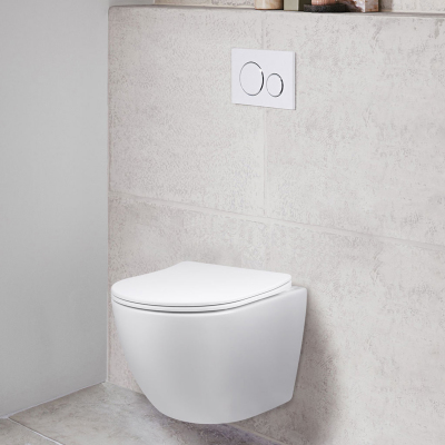 Унитаз подвесной Globo VT1-14S безободковый, ультратонкое сиденье soft-close