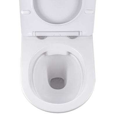 Унитаз подвесной Globo VT1-14S безободковый, ультратонкое сиденье soft-close