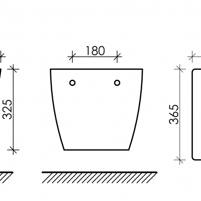 Подвесное биде CERAMICANOVA Metropol CN4003