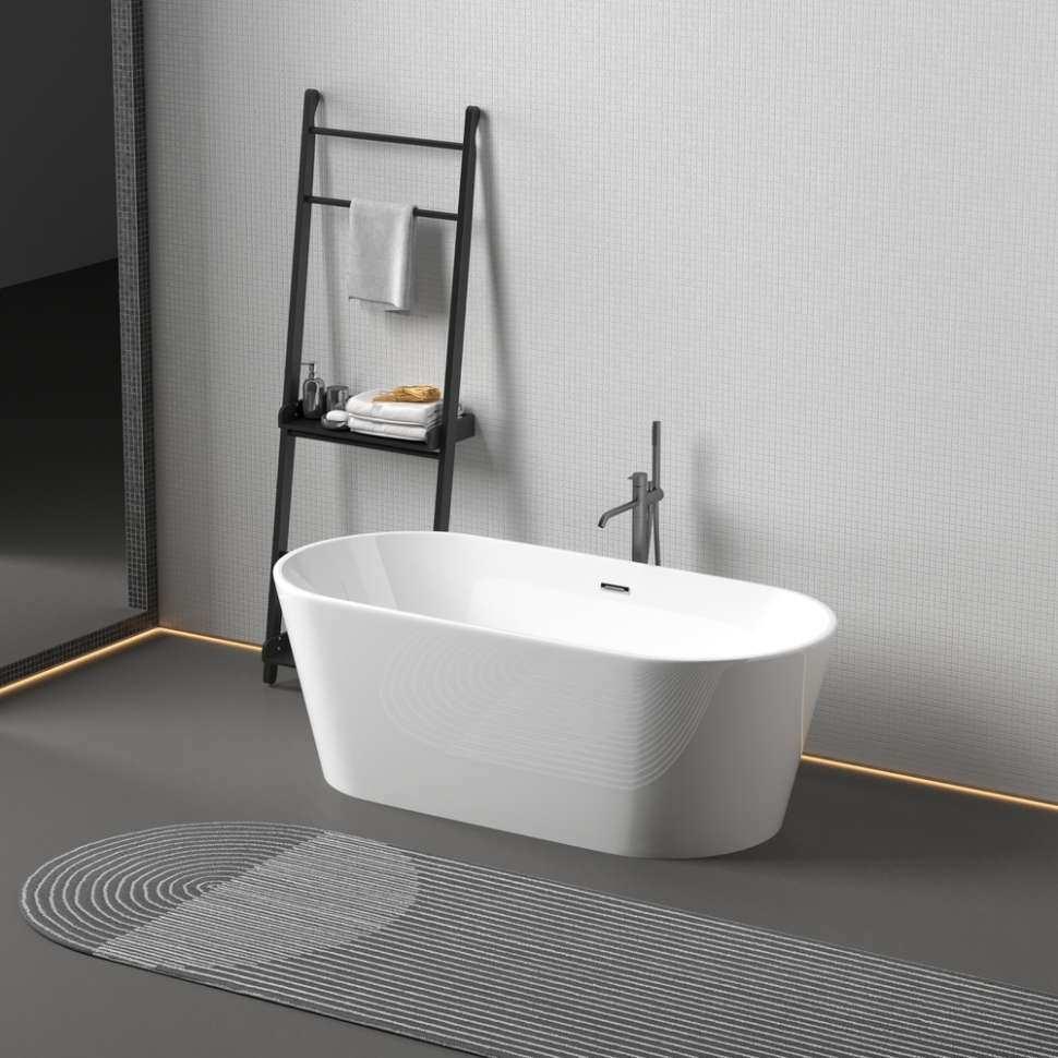 Ванна SANCOS Mimi акриловая отдельностоящая, белый 1700x800x590мм, FB01