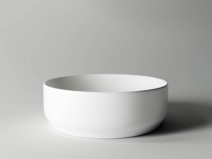 Умывальник CERAMICANOVA Element чаша накладная круглая (цвет Белый Матовый) CN6006