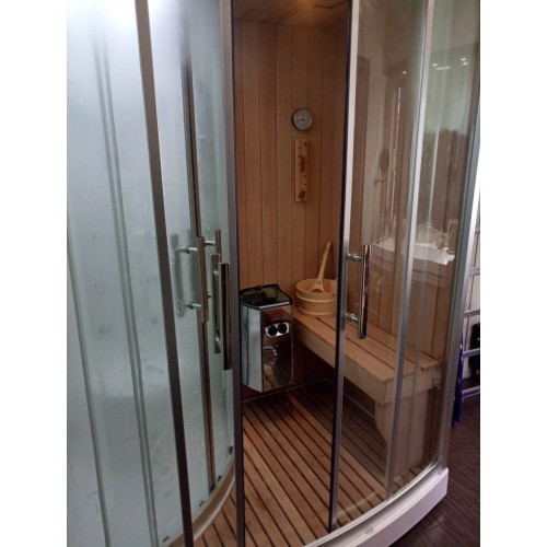 Кабина с финской сауной FRANK F916R 160x110x218 см правосторонняя, 2015119