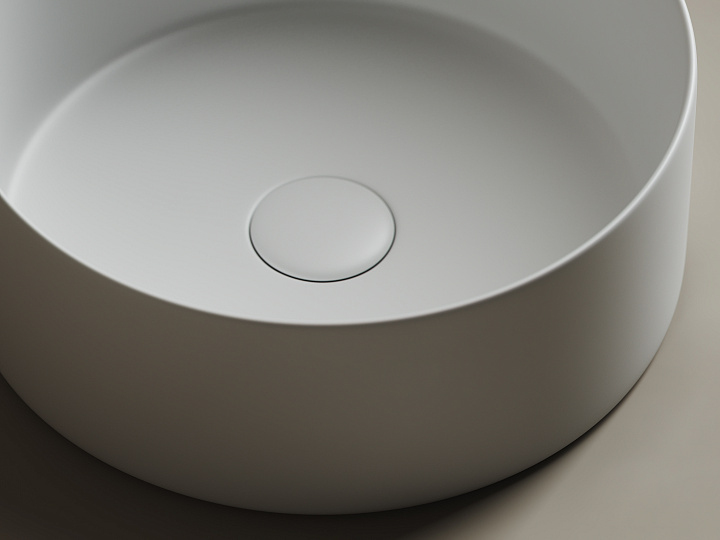 Умывальник CERAMICANOVA Element чаша накладная круглая (цвет Белый Матовый) CN6032MW