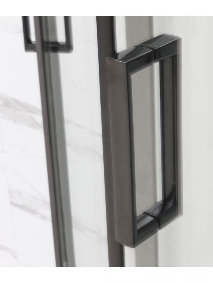 Душевая кабина Frank F408 Black без крыши 80x80 см, 800004