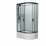 Душевая кабина Frank F412/2L  М Black 120x80 без крыши матовое стекло, 20075