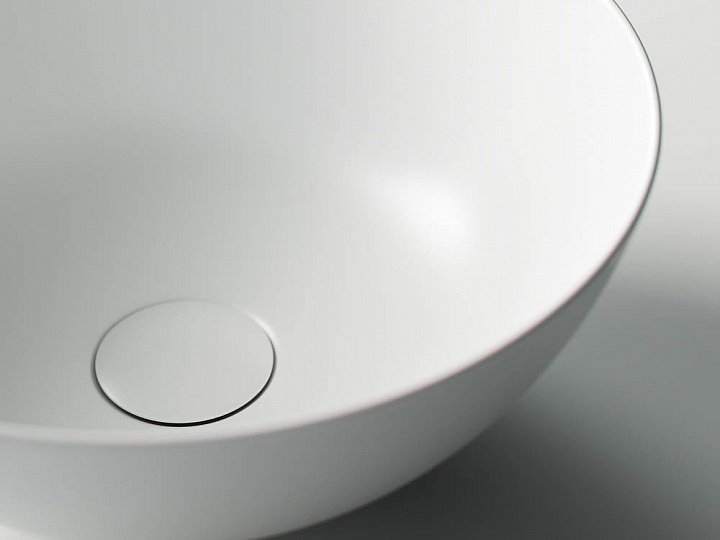 Умывальник CERAMICANOVA Element чаша накладная круглая (цвет Белый Матовый) CN6003