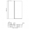 Fixed Стеклянная шторка Wasserkraft Salm 27P02-110