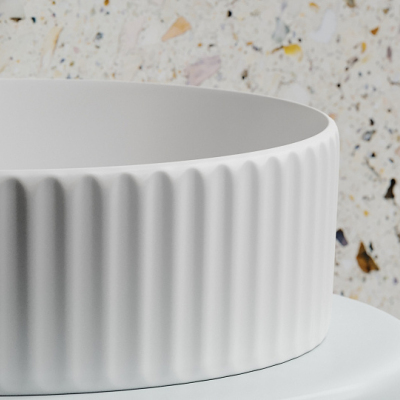 Умывальник CERAMICANOVA Element чаша накладная круглая (цвет Белый Матовый) CN6057MW