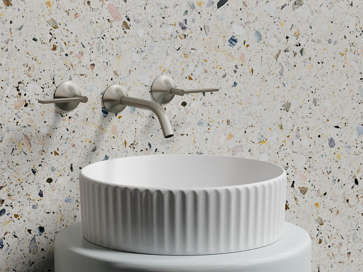Умывальник CERAMICANOVA Element чаша накладная круглая (цвет Белый Матовый) CN6057MW