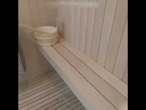 Кабина с финской сауной FRANK F918R 180x130x220 см правосторонняя, 2015122-video