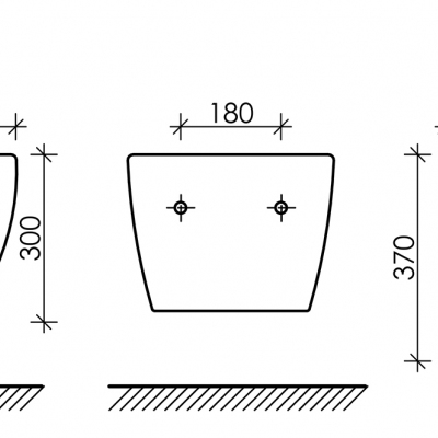 Подвесное биде CERAMICANOVA Play CN3002MB