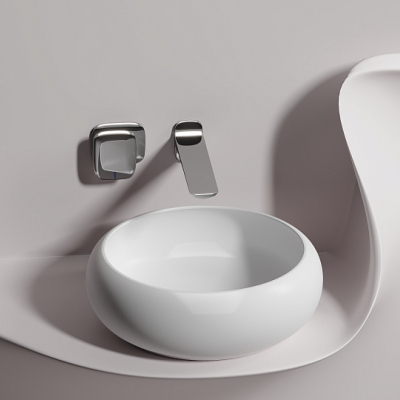 Умывальник CERAMICANOVA Element чаша накладная круглая (цвет Белый Матовый) CN6050MW