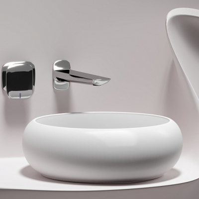 Умывальник CERAMICANOVA Element чаша накладная круглая (цвет Белый Матовый) CN6050MW