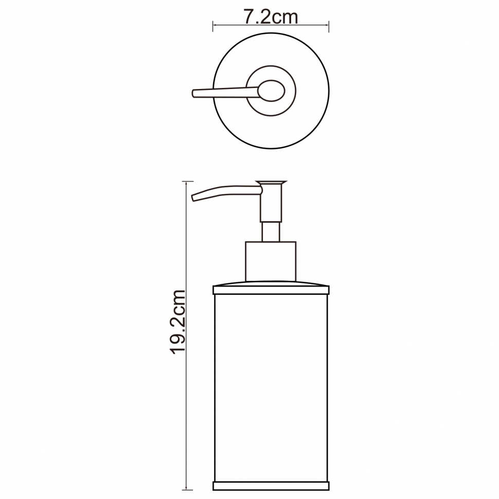Дозатор для жидкого мыла Wasserkraft Rossel K-5799
