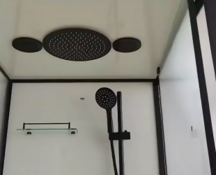 Душевая кабина Frank F401 Black 90x90 см матовое стекло, 20339