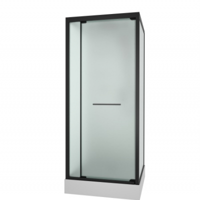 Душевая кабина Frank F401 Black 90x90 см матовое стекло, 20339