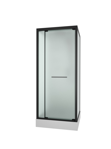 Душевая кабина Frank F401 Black 90x90 см матовое стекло, 20339