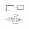 Унитаз подвесной Cool VT1-210 безободковый, цвет белый, ультратонкое soft-close сиденье