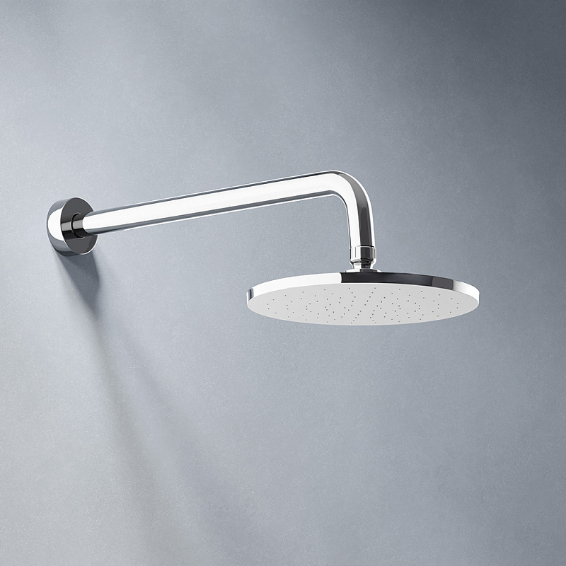 Встраиваемая душевая система Damixa Apollo 947510000 хром: тропический верхний душ, ручной душ, излив