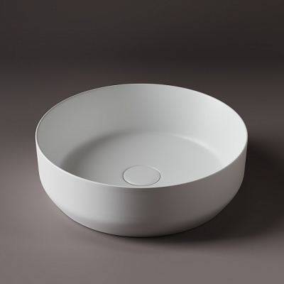 Умывальник CERAMICANOVA Element чаша накладная круглая (цвет Белый Матовый) CN6022MW