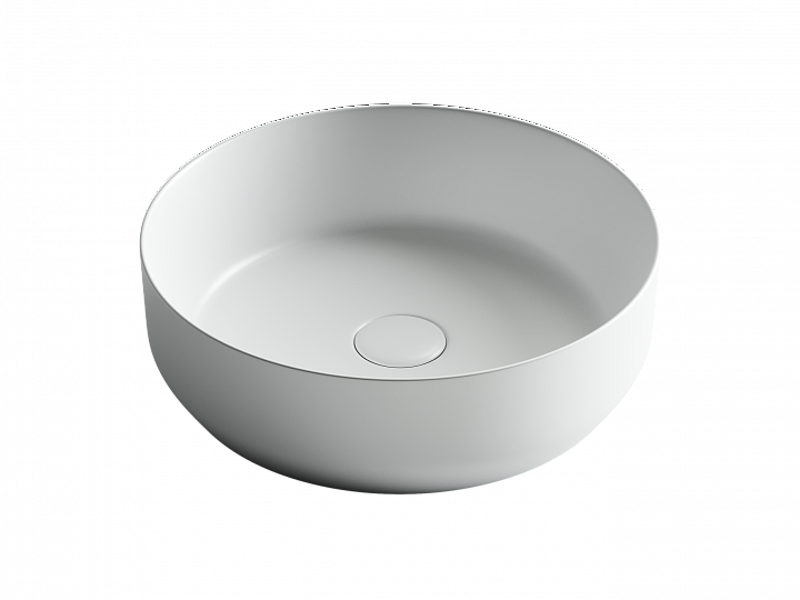 Умывальник CERAMICANOVA Element чаша накладная круглая (цвет Белый Матовый) CN6022MW