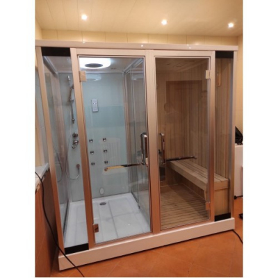 Кабина с финской сауной FRANK F920R 200x130x220 см правосторонняя, 2015124