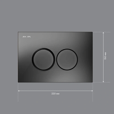 Клавиша смыва для инсталляции AM.PM ProC L I070138 механическая черная матовая