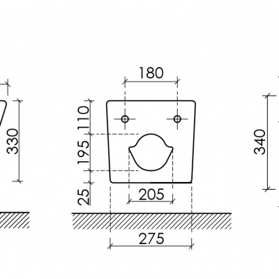 Подвесное биде CERAMICANOVA Union CN4010MB