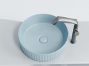 Умывальник CERAMICANOVA Element чаша накладная круглая (цвет Голубой Матовый) CN6057ML