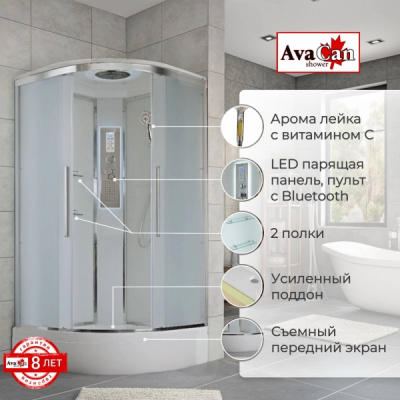 Душевая кабина AvaCan EM3080LED 80x80 см