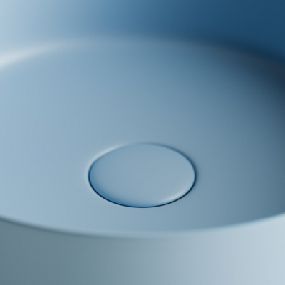 Умывальник CERAMICANOVA Element чаша накладная круглая (цвет Голубой Матовый) CN6022ML