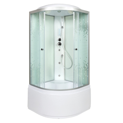 Душевая кабина AvaCan L910 с гидромассажем и электрикой 100x100 см, L910GM+EL