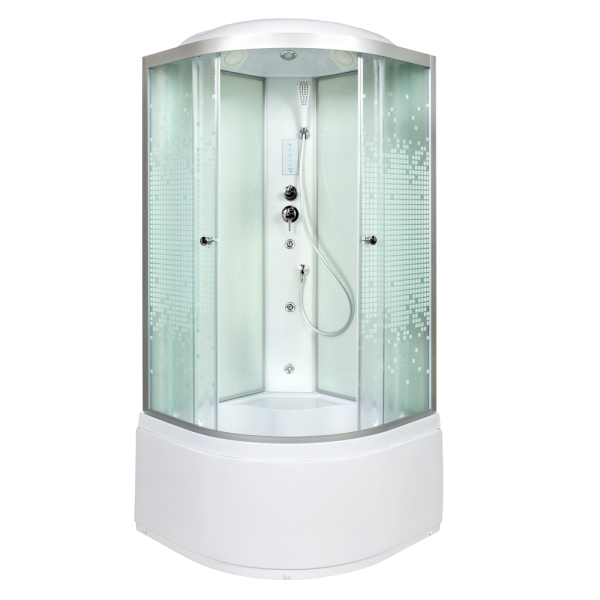 Душевая кабина AvaCan L910 с гидромассажем и электрикой 100x100 см, L910GM+EL