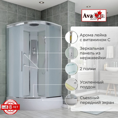 Душевая кабина AvaCan EM3090 90x90 см стандартная