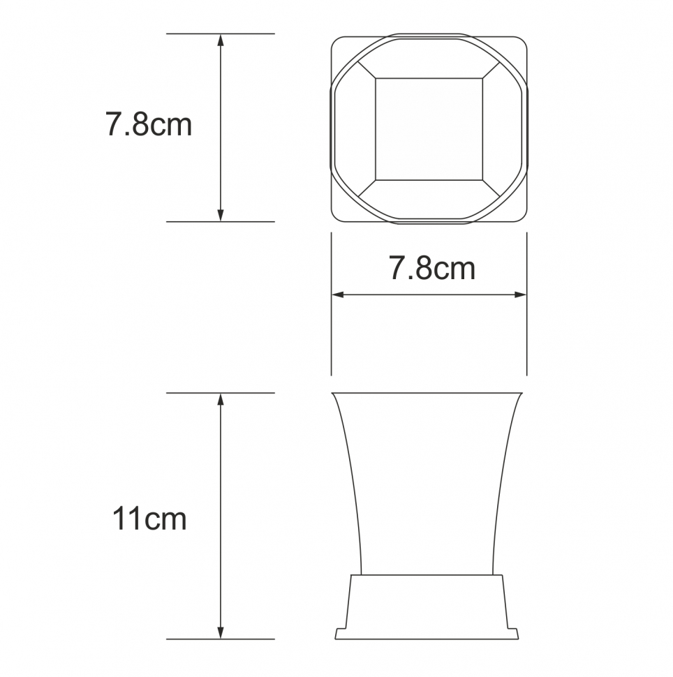 Стакан для зубных щеток Wasserkraft Amper K-5428