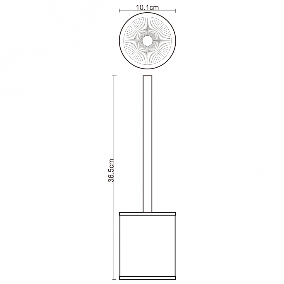 Щетка для унитаза Wasserkraft Rossel K-5727