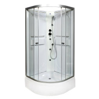 Душевая кабина DTO L 580 N LED с гидромассажем (80x80)