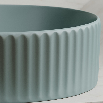 Умывальник CERAMICANOVA Element чаша накладная круглая (цвет Зеленый Матовый) CN6057MLG