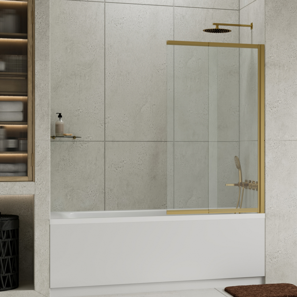 Стеклянная шторка Wasserkraft Schunter 82S02-80