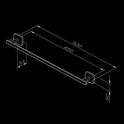 Вешалка для полотенец AM.PM Gem A90346400 хром