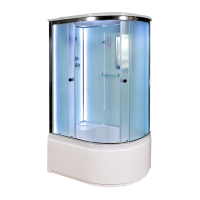 Душевая кабина DTO D 120 S L Led (120x80)